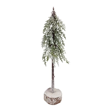 Fenyőfa havas fa talpon 40 cm