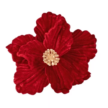 Bársony mikulásvirág 14 cm – Bordó