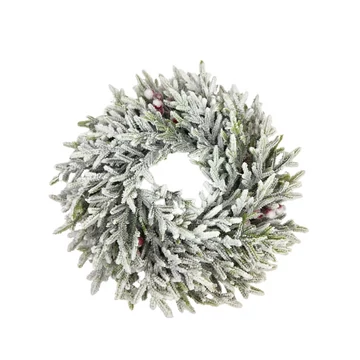 Havas bogyós fenyős koszorú 35 cm