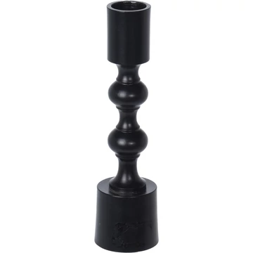 Fekete gyertyatartó – 16 cm