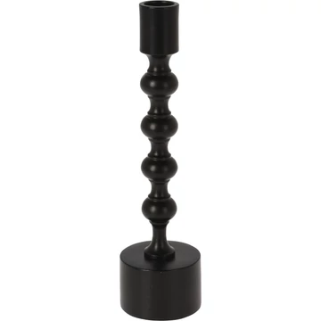 Fekete gyertyatartó – 23 cm