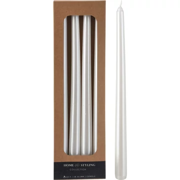 Fehér gyertya szett – 30 cm, 4 db