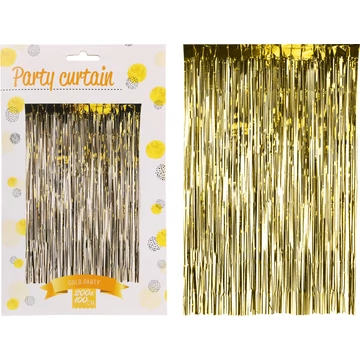 Partyfüggöny arany – 250x100 cm