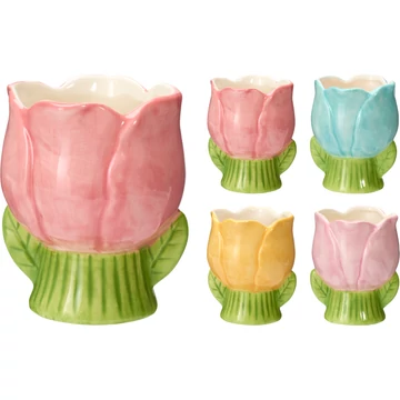 Tulipán alakú kaspó – 9,5 × 8,5 × 10,7 cm