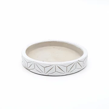Beton tálka mintás széllel 10 cm
