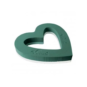 Vizes szív styro. nyitott 17 cm 2 db-os