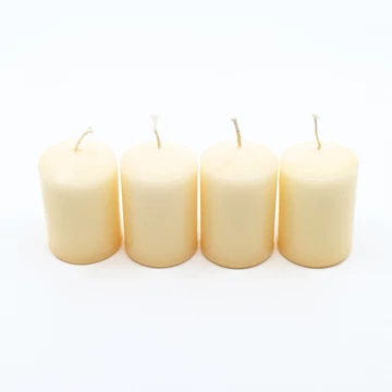 Adventi henger gyertya 4 db-os 40x60 mm, krém