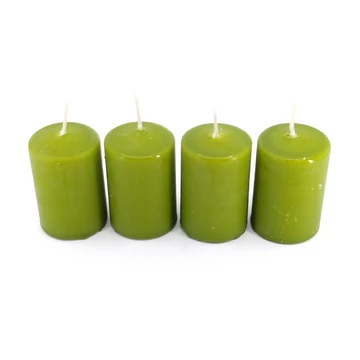 Adventi henger gyertya 4 db-os 40x60 mm, zöld