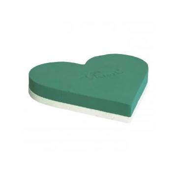 Vizes szív 17 cm styroform 2 db/csomag