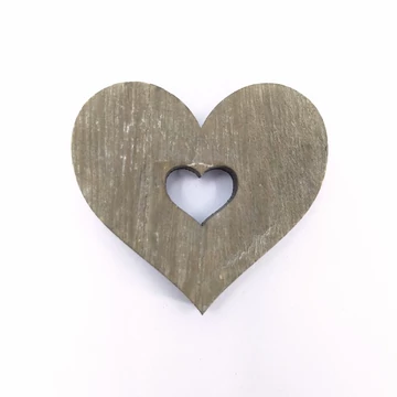 Fa tábla szív alakú 5x4,5 cm 5db