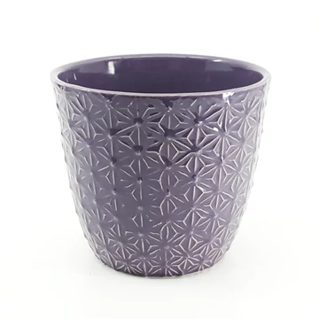 Kaspó lilás virágokkal 14 cm