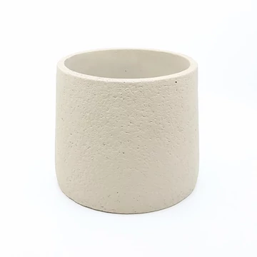 Trapéz "Nature" kaspó 16,5 cm, fehér