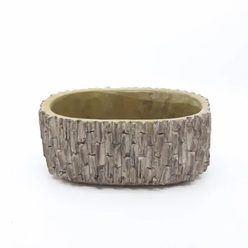 Beton tál 22 cm, szürke
