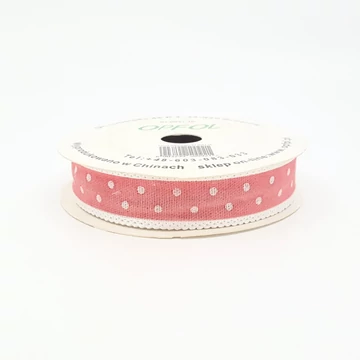 Pöttyös szalag 2,8 cm 10 m, rózsaszín