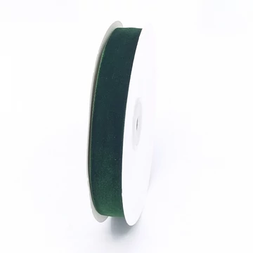 Bársony szalag 20mm 10 m méregzöld