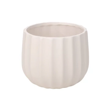 Deco kaspó matt fehér 10x9,5 cm