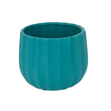 Deco kaspó matt türkiz 10x9,5 cm