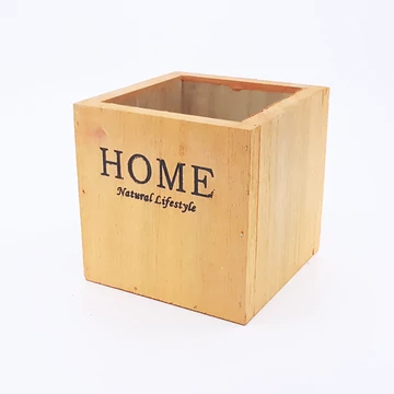 Fa kocka "HOME" narancs