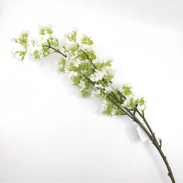 Fehér virágos ág 80 cm