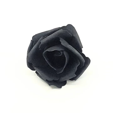 Polyfoam rózsafej 7 cm 12 db/csomag, fekete