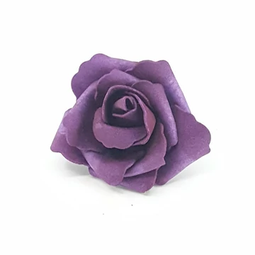 Polyfoam rózsafej 7 cm 12 db/csomag, lila