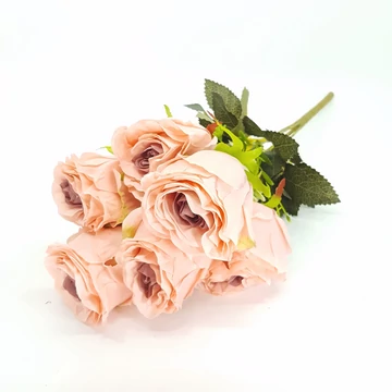 Rózsa csokor x 7  45 cm, rózsaszín