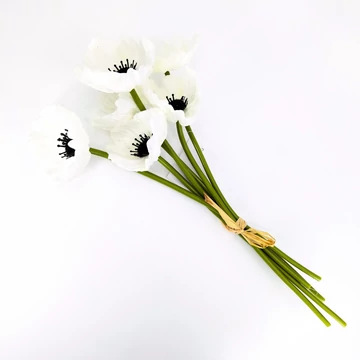 Anemone selyem x6 QSQ156268, fehér