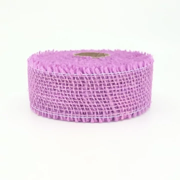 Juta szalag – 5 cm × 10 m, pasztell lila