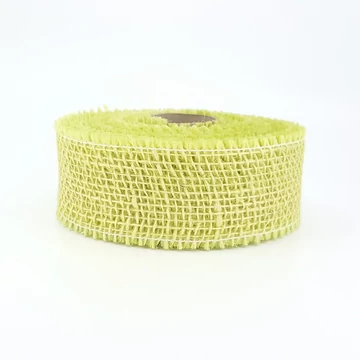 Juta szalag – 5 cm × 10 m, pasztell zöld