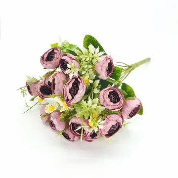 Ranunculus x9 +kamilla+zöldek, mályva