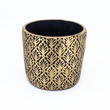 Arany leveles kaspó 14 cm