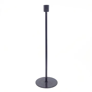 Gyertyatartó 1 szálas fekete 34 cm