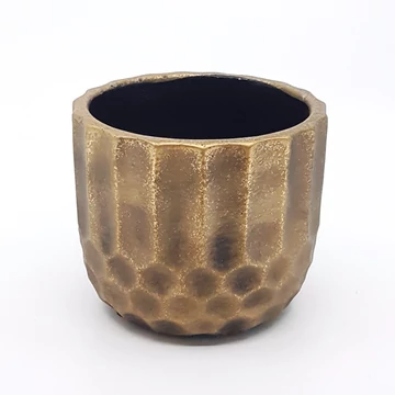 Kerámia kaspó bronzos 12,5 cm