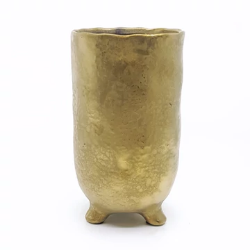 Lábas magas arany matt kaspó – 12 cm