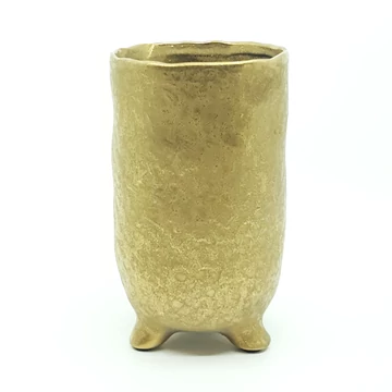 Lábas magas arany kaspó – 12 cm