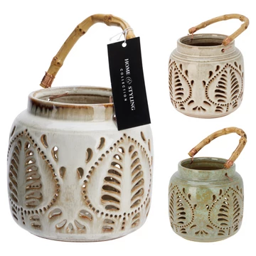 Porcelán lámpás bambusszal