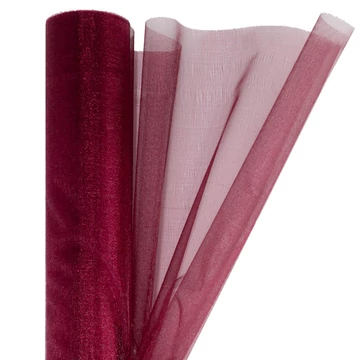 Organza 23,5 cm x 10 m, OA-SIMA-23-005 bordó