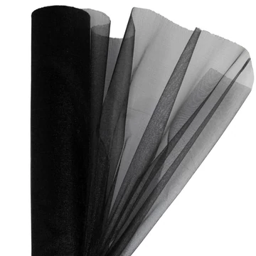 Organza 23,5 cm x 10 m, OA-SIMA-23-045 fekete