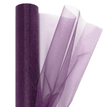 Organza 23,5 cm x 10 m, OA-SIMA-23-518 padlizsán lila