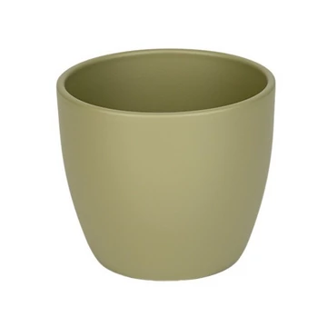 Kaspó 19 cm, matt kheki