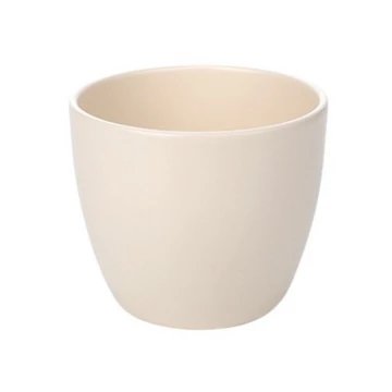 Kaspó – 17 cm, matt vajszín