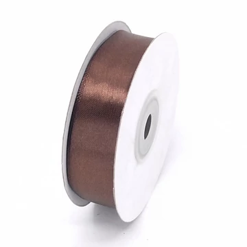 Szatén szalag 20 mm 22,86 m, SS-SZ-20-044 csokibarna