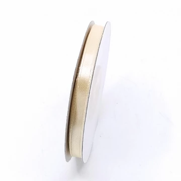 Szatén szalag  6 mm 22,86 m, SS-SZ-06-076 krém