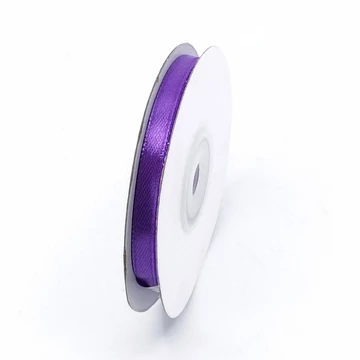 Szatén szalag  6 mm 22,86 m, SS-SZ-06-267 sötét lila