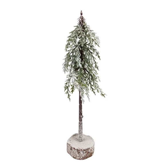 Fenyőfa havas fa talpon 40 cm