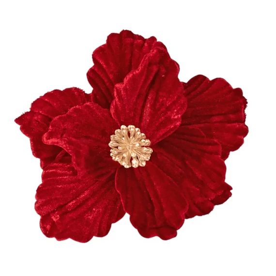 Bársony mikulásvirág 14 cm – Bordó
