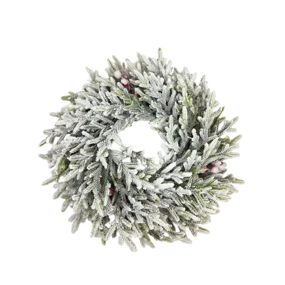Havas bogyós fenyős koszorú 35 cm