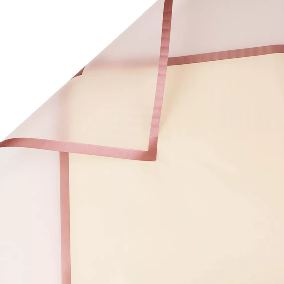 Áttetsző keretes matt fólia ív 58 × 58 cm, 20 db – Krém