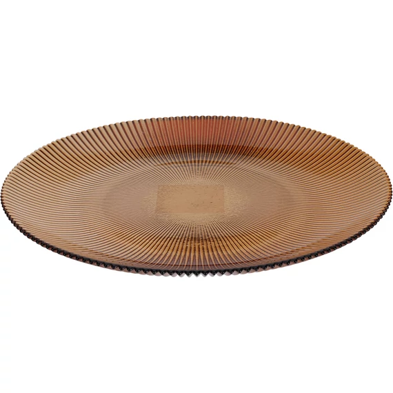 Üvegtál amber – 28 cm