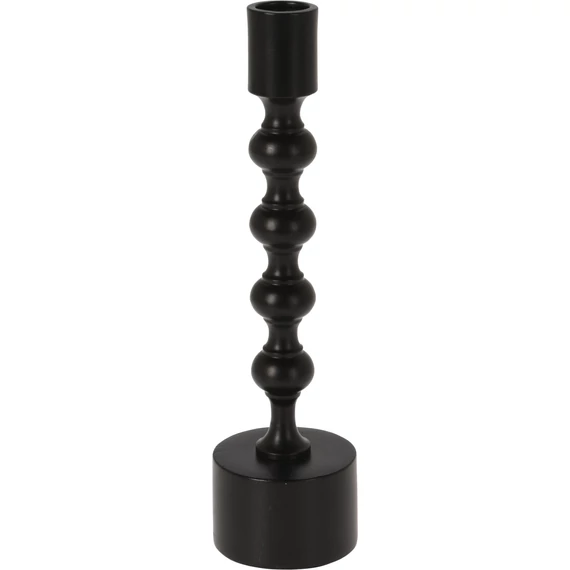 Fekete gyertyatartó – 23 cm
